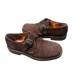 VTG Brown Mephisto Monkstrap Suede Size 9‎